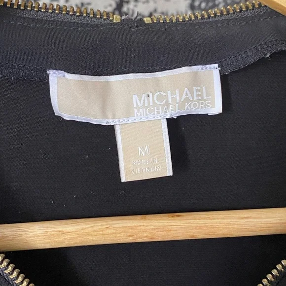 Michael Kors Black Zipper Top - Picture 4 of 4